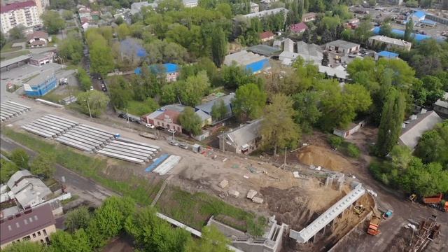 Ремонт виадука. Причина пробок 2020. Воронеж. Черноземье. Аэросъемка. Виадук на 9 Января. смотреть онлайн