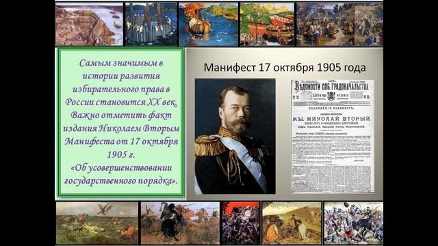Медиаэкскурс "История избирательного права в России" смотреть онлайн