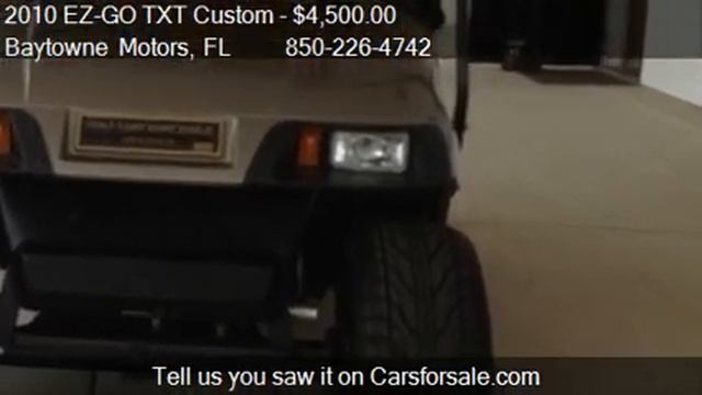 2010 EZ-GO TXT Custom Pewter - for sale in Ft Walton Beach, смотреть онлайн