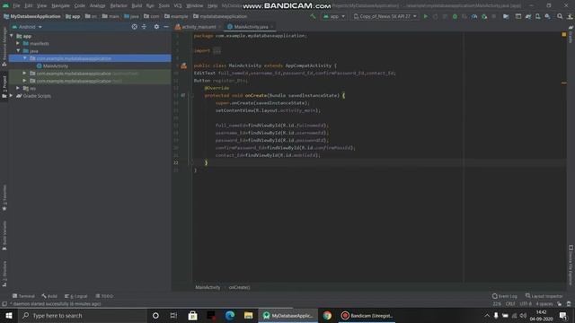 Registration Using SQLite Database | Android Studio | 2020 | SQLite смотреть онлайн