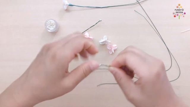 DIY Ribbon Flower, How To Make Flower Hydrangea, Ribbon Art (90)