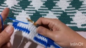 ПЛЕД Создание клетчатой модели  Описание узора вязаной клетки