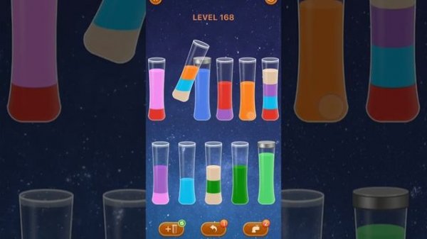 Sort Em All Level 161...175 Walkthrough / Color Sort Game / Water Color Sorting Game | ASMR | Puzzl