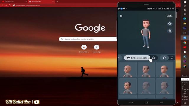 YA DISPONIBLE EN WHATSAPP crea tu avatar desde la propia aplicacion,sn instalar nada #billbulletpro смотреть онлайн
