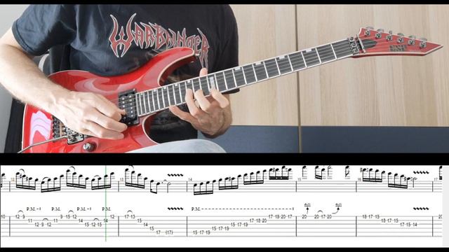 Warbringer - The Black Hand Reaches Out Main Guitar Solo Lesson смотреть онлайн