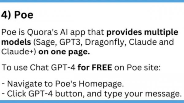 7 Alternatives to use CHATGPT-4  for free