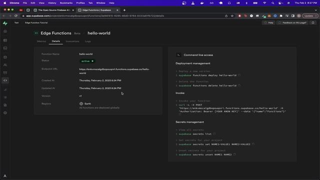 Supabase Edge Function Tutorial смотреть онлайн