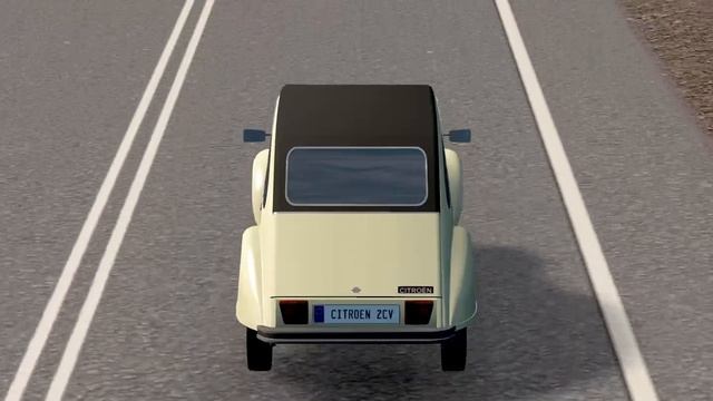 Cities Skylines: City Drive [auto-pilot/demo view]: Citroen 2CV смотреть онлайн