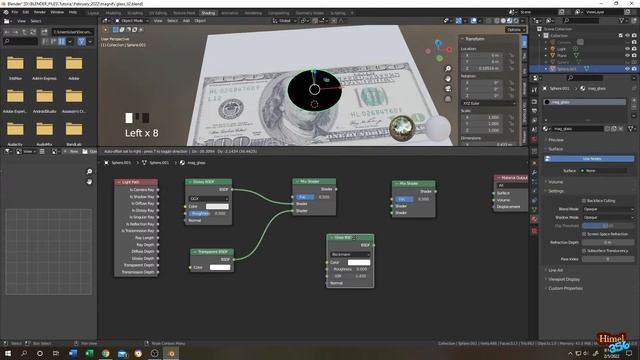Blender Tutorial : Magnifying Glass Effect in Blender 3 ( Eevee and Cycles ) смотреть онлайн
