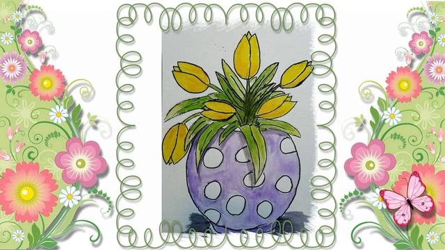 Офицерский клуб ст. Домна, видеопрезентация конкурса рисунков "Букет для мамы". смотреть онлайн