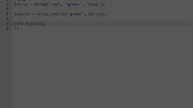 PHP Tutorial - array_search() Function смотреть онлайн