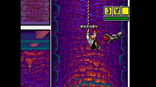 Comix Zone (SEGA Genesis) Fighting Moves Demonstration - All Combos, Throws, Special Moves & Items