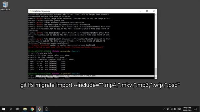 Commit & Push Large files to GitHub Using LFS смотреть онлайн
