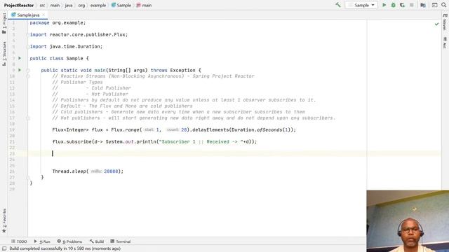Reactive Streams (Non-Blocking Asynchronous) : Spring Project Reactor - Publisher Types Cold vs Ho смотреть онлайн