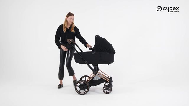 Как надеть москитную сетку на люльку Cybex Priam смотреть онлайн