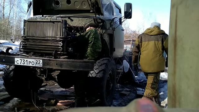 Запуск двигателя Д245.12С на ЗИЛ131