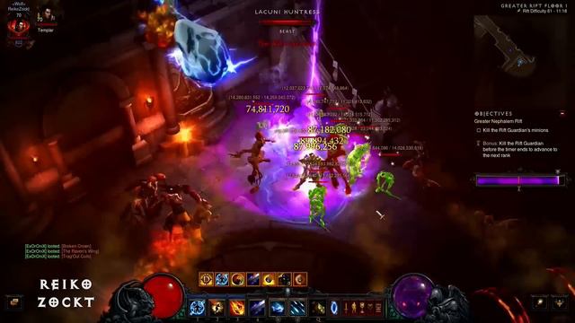 Diablo 3 Wizard Solo GR 61 #1 World [Season 3] смотреть онлайн
