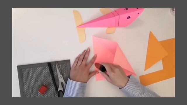 Поделка из бумаги рыбка смотреть онлайн