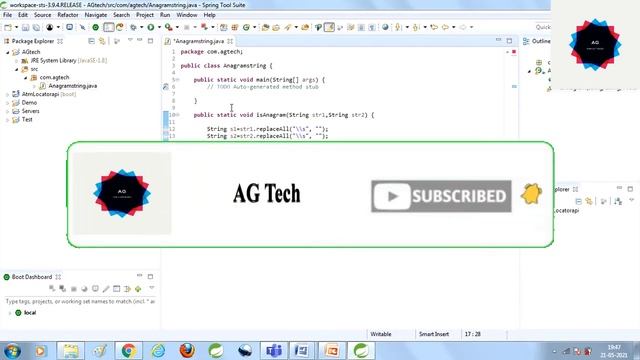 Anagram Strings in Java |Coding question|interview Question смотреть онлайн