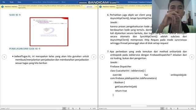 Pertemuan 5 - GCMNetworkManager dan Firebase Dispatcher - Lecture Note #mobileandroid2019 смотреть онлайн