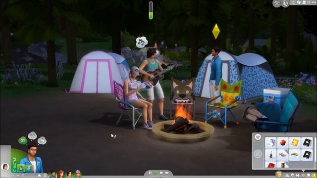 The Sims 4 В Поход! Семейка Митчелл / #41 Рассказы у костра смотреть онлайн