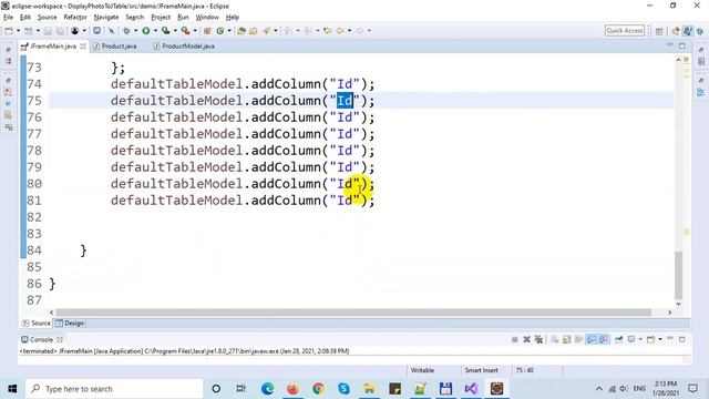 Insert Image into JTable Cell in Java Swing смотреть онлайн
