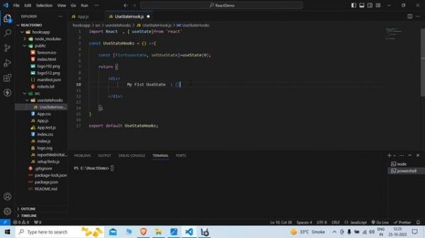useState Hook in React JS with source code | single useState and Variable with Examples
