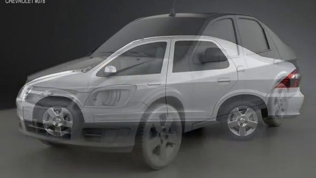 3D Model Chevrolet Prisma 2013 3D Model at 3DExport.com смотреть онлайн