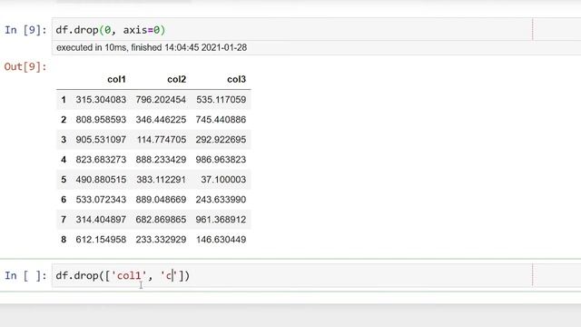 Python PANDAS - Como excluir linhas e colunas смотреть онлайн