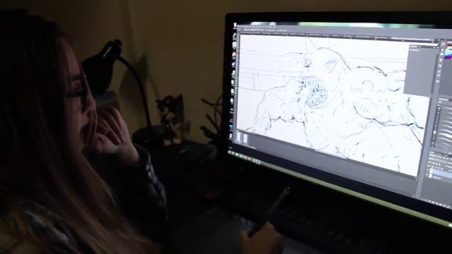 The art style of Drawn to Death смотреть онлайн