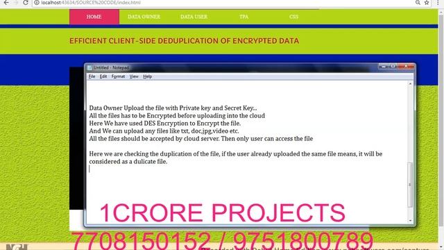 Efficient Client Side Deduplication of Encrypted Data with Public Auditing in Cloud Storage смотреть онлайн