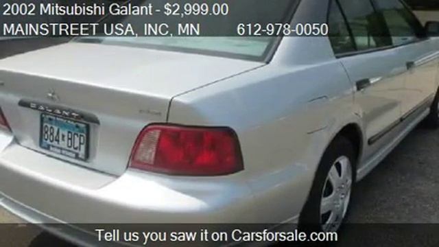 2002 Mitsubishi Galant DE 4dr Sedan for sale in MOUND, MN 55 смотреть онлайн