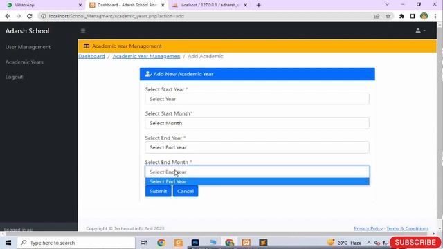 ADD ACADEMIC YEAR DATA || SCHOOL MANAGEMENT SYSTEM IN PHP & MySQL || हिन्दी смотреть онлайн