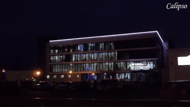 Как сделать фасад здания ярким и запоминающимся - красивая подсветка здания в Бресте смотреть онлайн