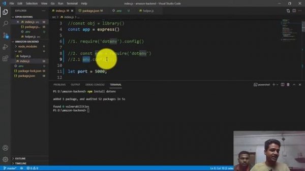 How to Use Node Environment Variables with a DotEnv File for Node js and npm [ 6 ]
