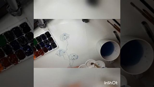 Рисуем хлопок. Скетч. Акварельный скетчинг смотреть онлайн