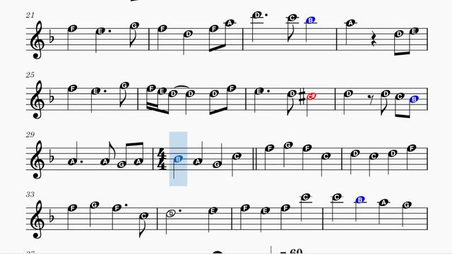The Lion King Medley║CDEFGAB║Easy notes║Accompaniment║Sheet music║Flute Sax Clarinet Violin Oboe смотреть онлайн