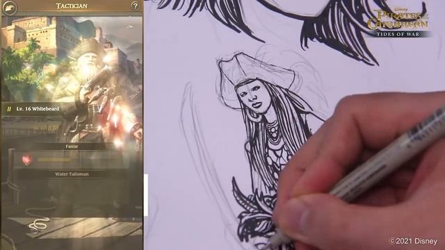 [Pirates of the Caribbean: Tides of War] Drawing Challenge! смотреть онлайн