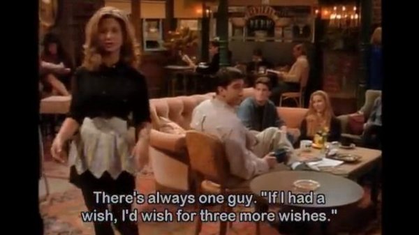 Friends - Grammar - Second Conditional, part 1 ('omnipotent' scene)