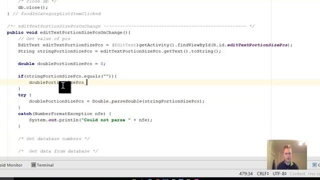Android Calorie Counter App - 30 EditText onchange смотреть онлайн
