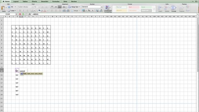 Create a word search in Excel смотреть онлайн