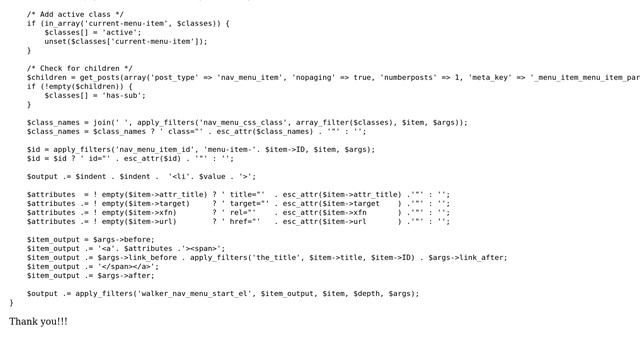 Wordpress: Extend Menu Walker Output смотреть онлайн
