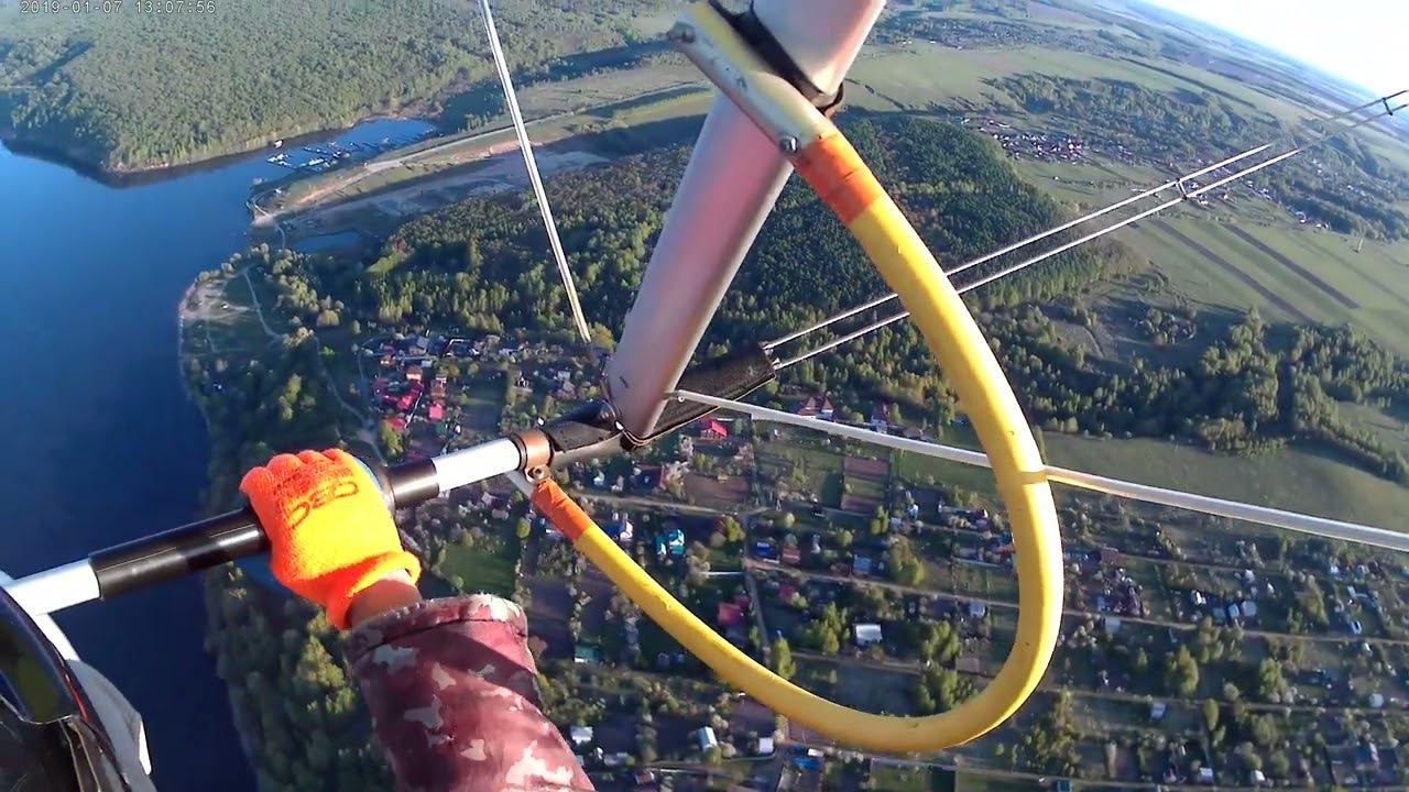 полет с экшенкамеры на дельталете