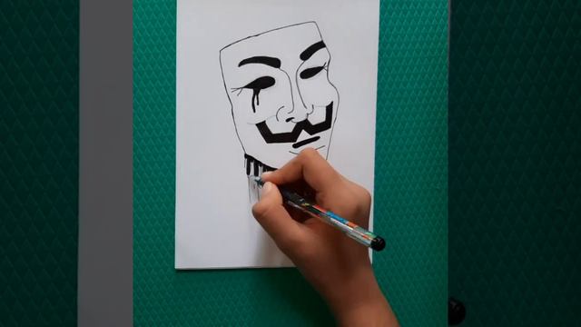 Dali mask drawing tutorial #drawingtutorial смотреть онлайн