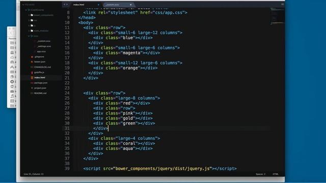 Foundation 6 and SASS Course: Crash Course - The Grid 2 of 2 смотреть онлайн