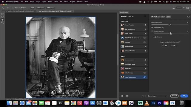 How To Restore Old Photos New Photo Restoration Neural Filter in Photoshop смотреть онлайн