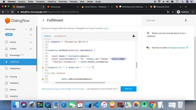 Firebase - DialogFlow Ler dados Firestore - Parte 2 смотреть онлайн