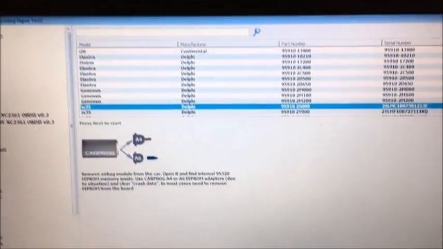 Airbag Crash Data Restore Carprog ECM Repairing Training