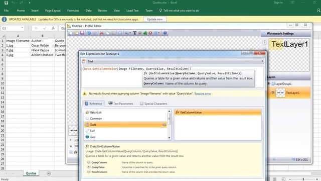 Watermark Photos with Excel Sheet Data смотреть онлайн