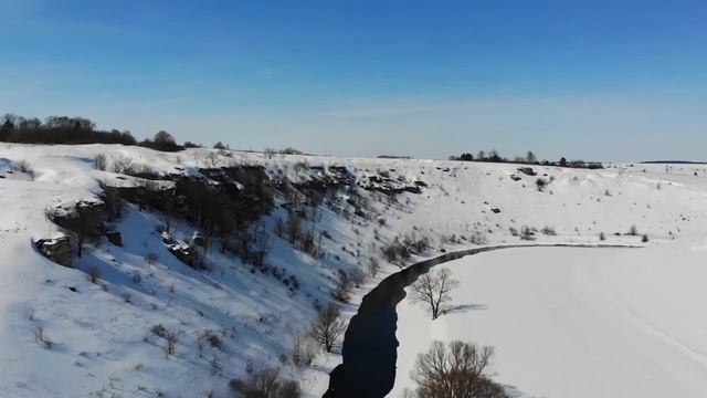 Лыжи. Пальна, Ольшанская плотина, Воргольские скалы. Mavic Air. смотреть онлайн